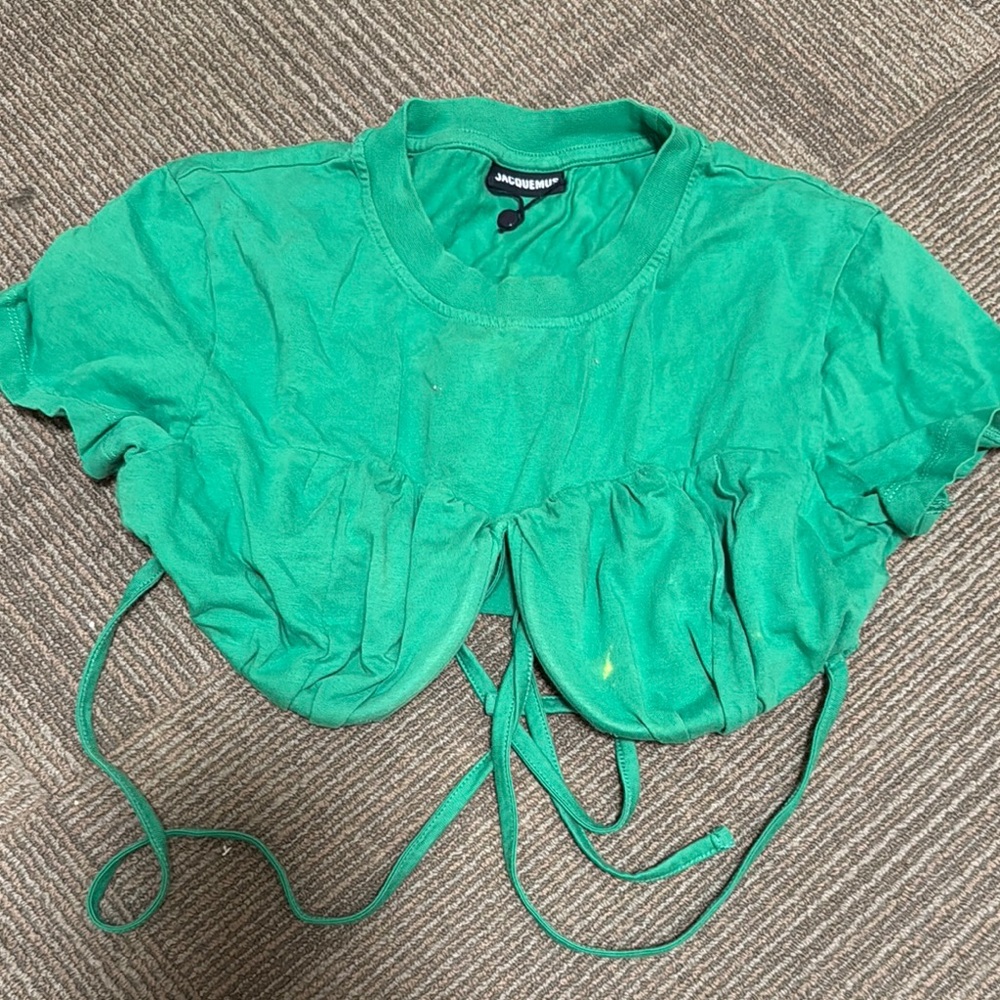 Jacquemus Green Cropped Top